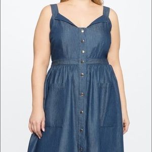 NWOT ELOQUII & DRAPER JAMES CHAMBRAY DRESS